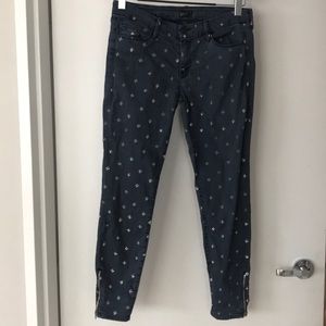 Mother Denim The Looker Ankle Zip Jean.